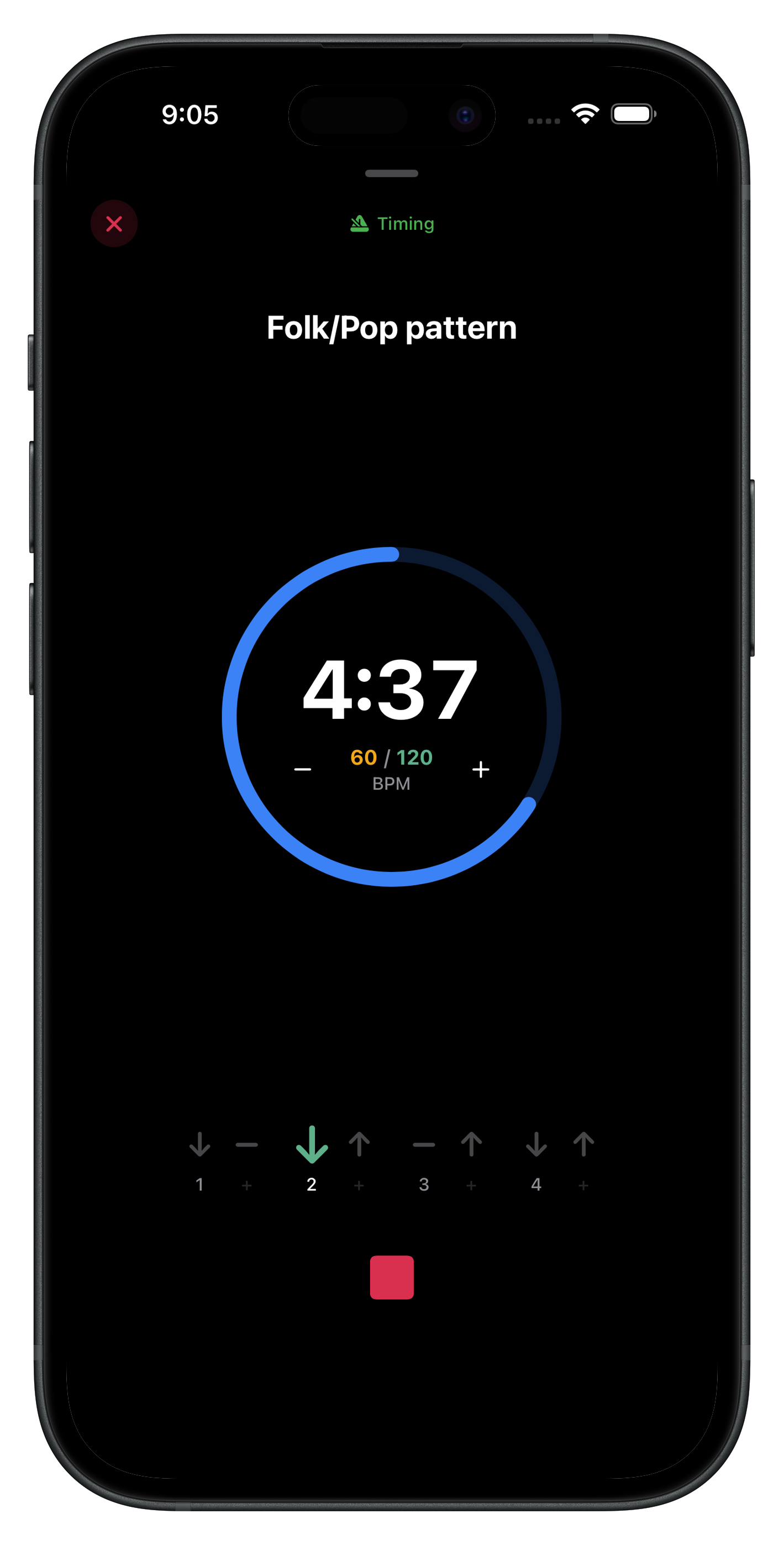 Strumming pattern beat 3